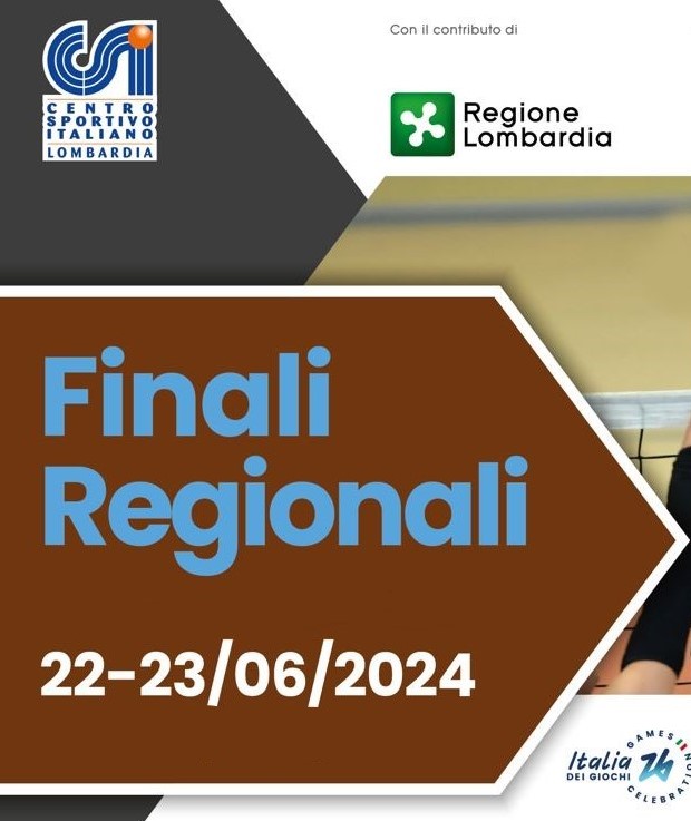 Finali Regionali C.S.I. Lombardia APS 22/23 giugno 2024